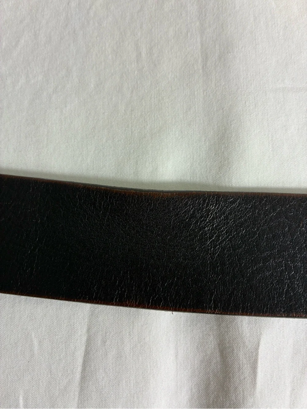 Volpi Concerie Mens Belt Genuine Leather from Italy Chocolate Brown Brass Buckle